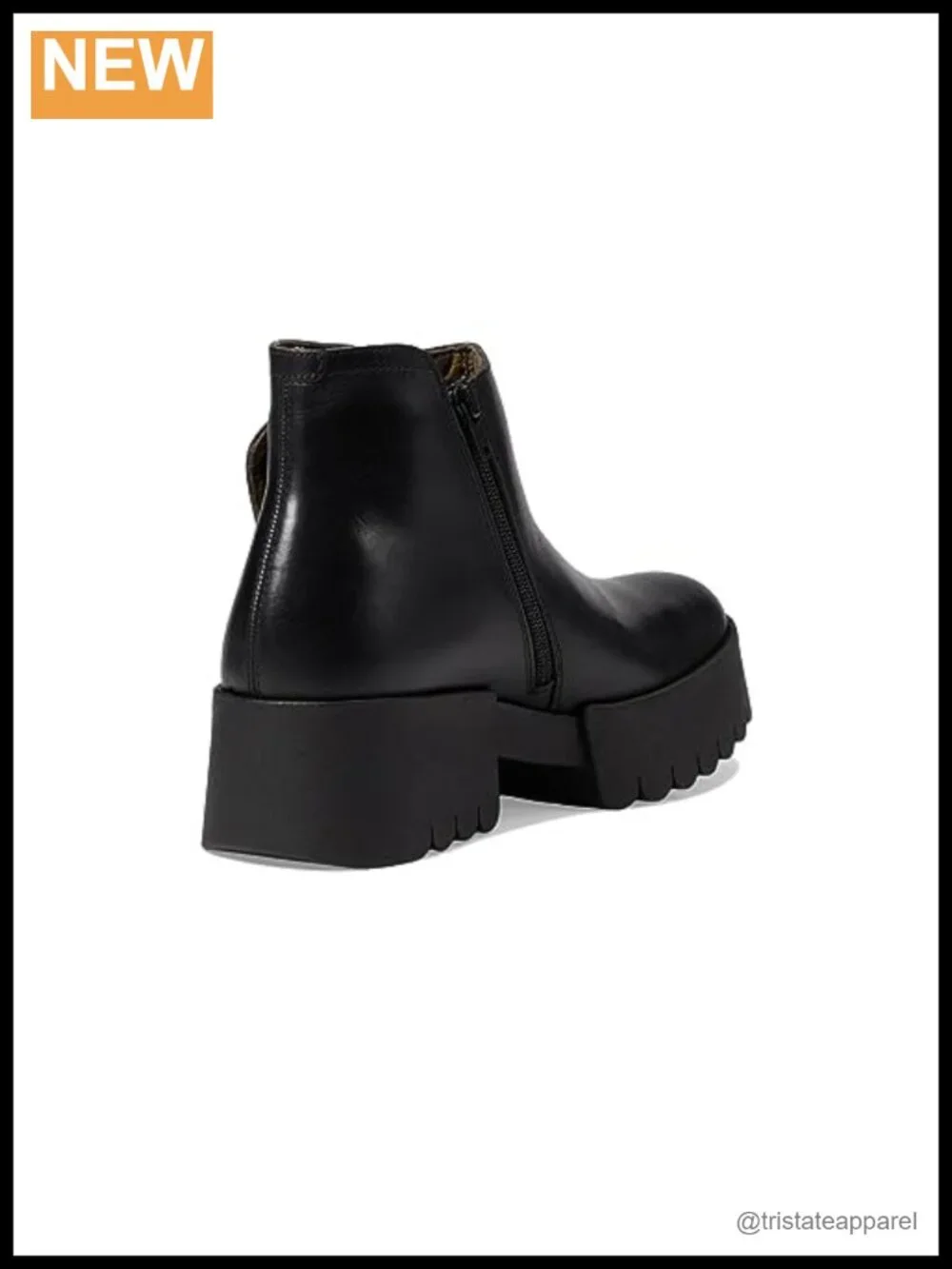 Leather Ankle Bootie Block Heel Zip Closure Water Resistant Handmade Shoes